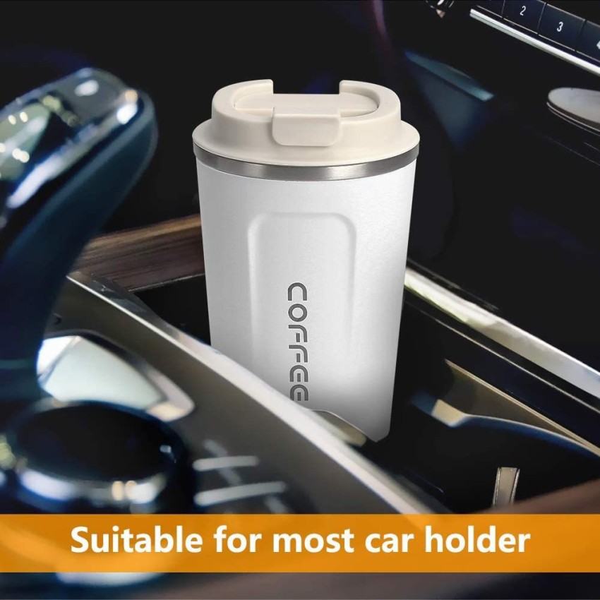 510ML Stainless Steel Car Coffee Cup Leakproof Insulated Thermal Thermos Cup  Car Portable Travel Coffee Mug Green 