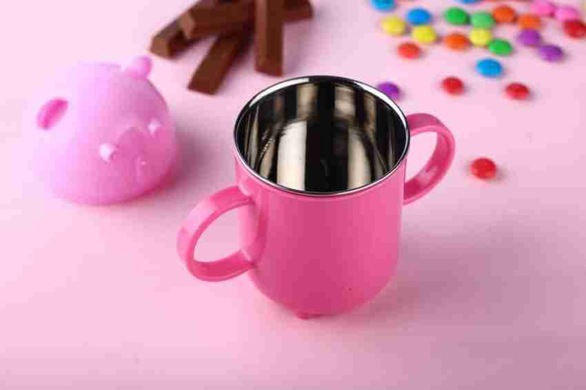 Childrens plastic shop mugs with handle
