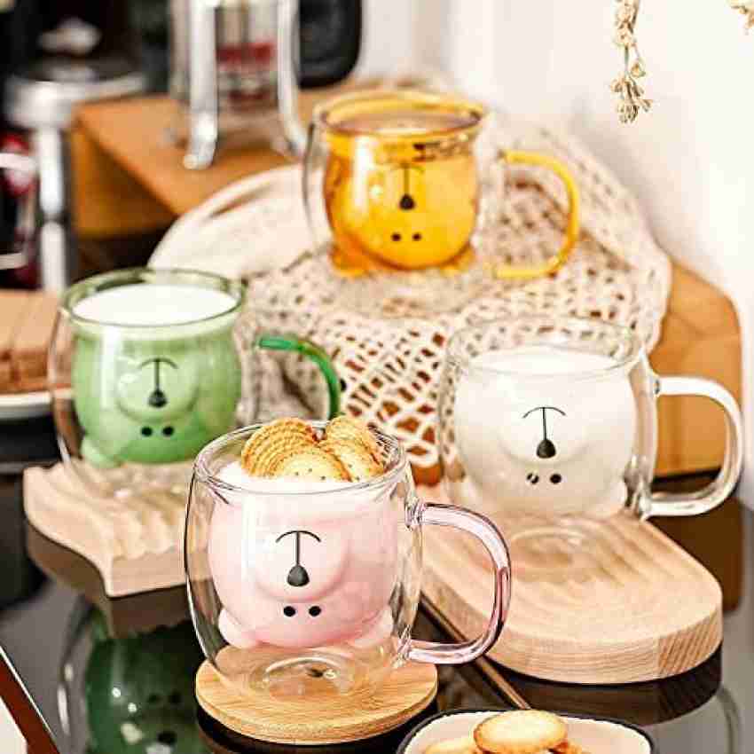 250 ml Funny Coffee Cups Double-Walled Creative Milk Cup, Cute