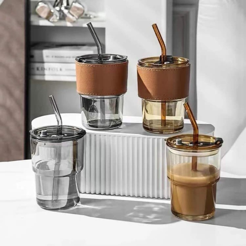 Transparent Glass Mug Mason Jar Shape Cute Coffee Cup 120ml Heat