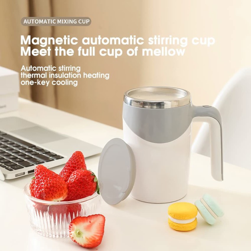 Electric Magnetic Stirring Coffee Mug, 380ml Electric Mixing Mug