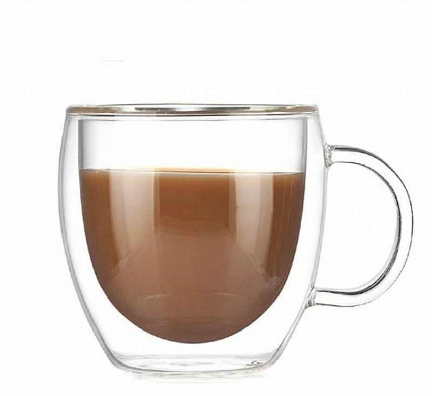 Coffee Glass, Double Wall Glass Coffee Cups, Tea Cups, Latte Cups, Glass  Coffee Mug, Latte Mug, Clear Mugs, Glass Cups, Glass Tea Mugs,250ml