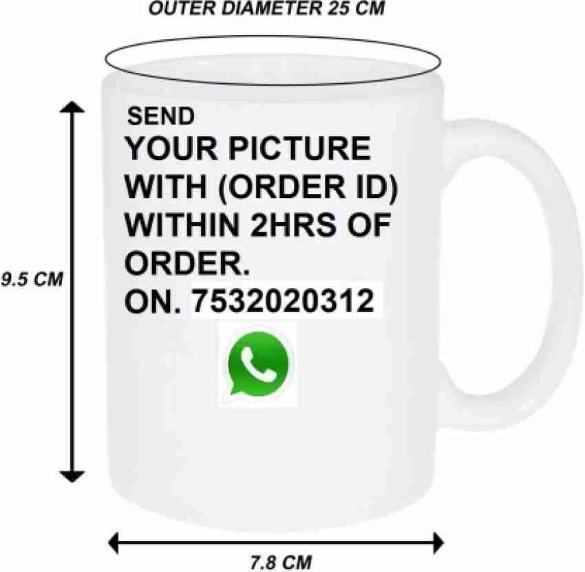 QLO Printed Ceramic For Gifting 330ml Model 1672 Ceramic Coffee