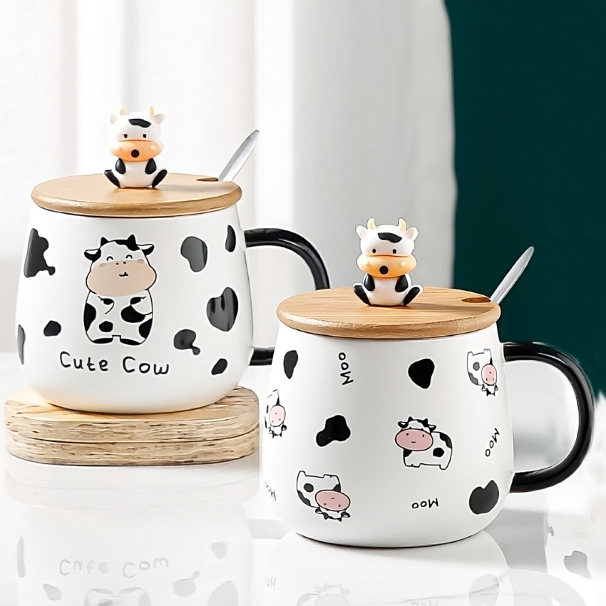 Buy 3D Animal Coffee Mug with Wooden Lid & Spoon-Pack of 1-Multi Design  Online in India – Skyborn