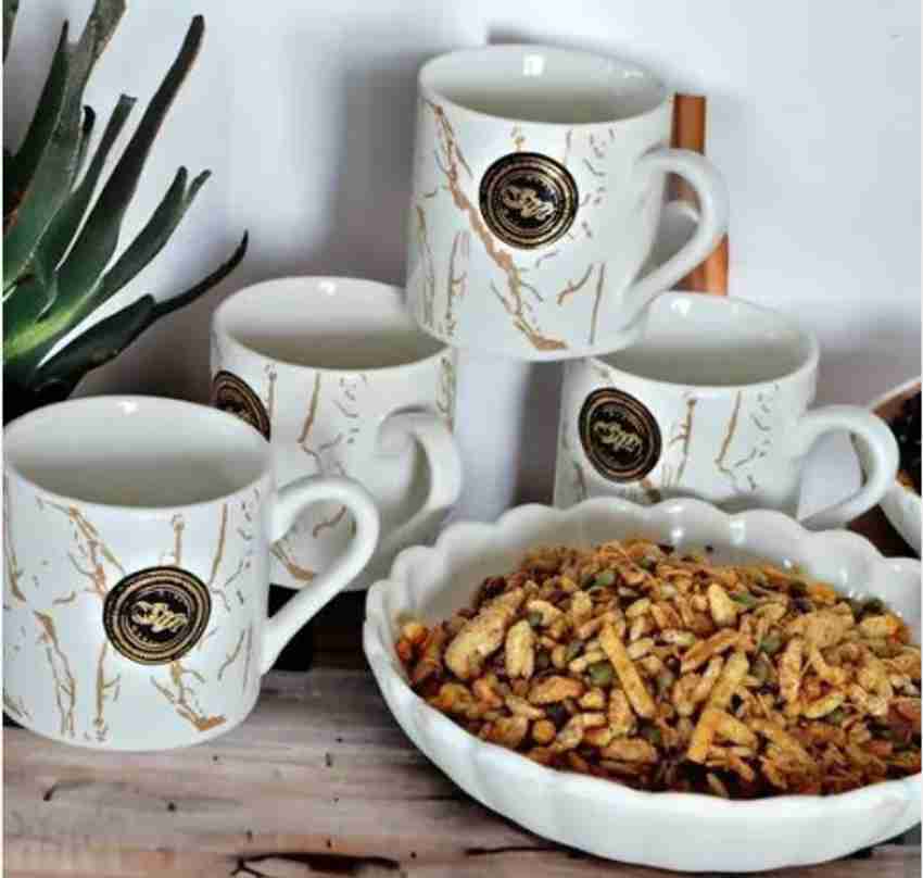 Sunder Ceramic Tea cups Set Including Melamine Platter And Serving Bowl. White Ceramic Coffee Mug Price in India Buy Sunder Ceramic Tea cups Set Including Melamine Platter And Serving Bowl. White Cera...