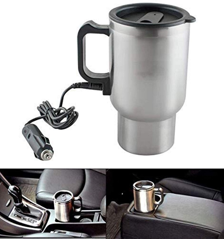 WONDERWORLD ® 12V Car Heating Cup Auto Adapter Heated Travel Mug Stainless  Steel Thermos with Airtight Lid Electric Kettle Price in India - Buy  WONDERWORLD ® 12V Car Heating Cup Auto Adapter