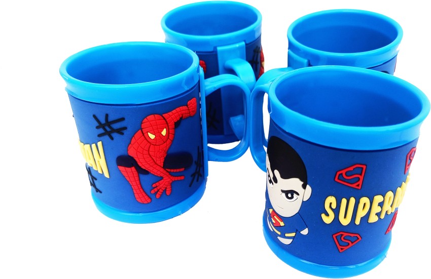 New Design Marvel Spiderman Kids Character Mug 350ML Plastic Cup Microwave  Safe