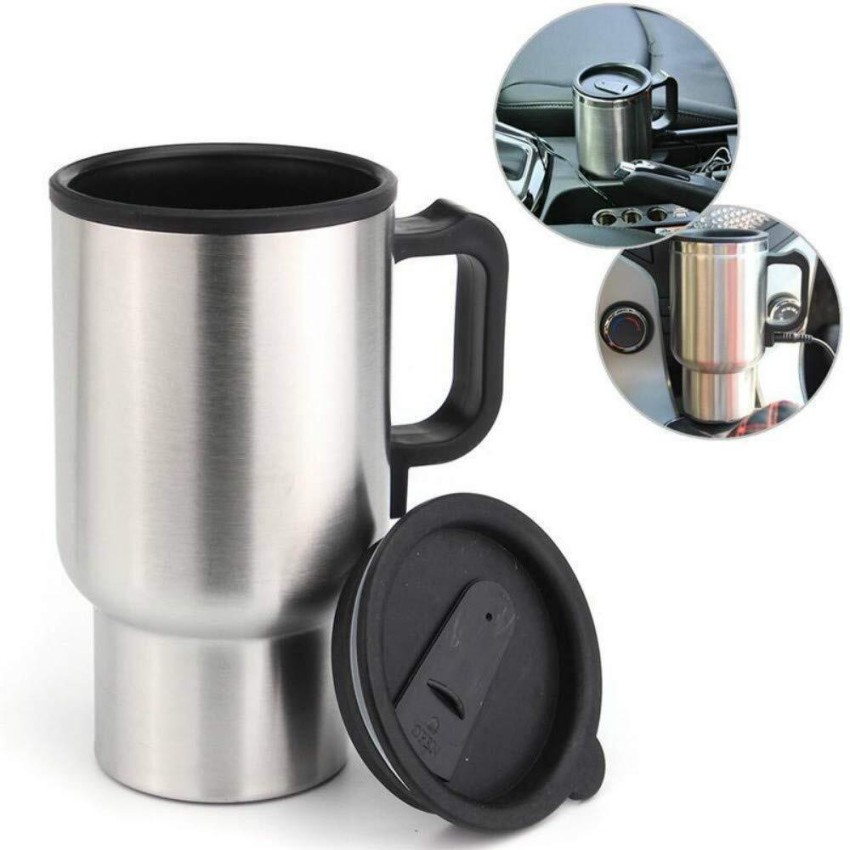 WONDERWORLD ® 12V Car Heating Cup Auto Adapter Heated Travel Mug Stainless  Steel Thermos with Airtight Lid Electric Kettle Price in India - Buy  WONDERWORLD ® 12V Car Heating Cup Auto Adapter