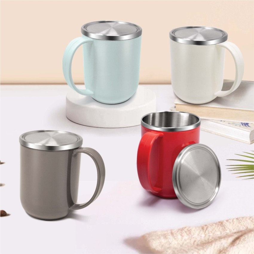 220/300/400ML Stainless Steel Double Walled Mugs Metal Coffee Cup