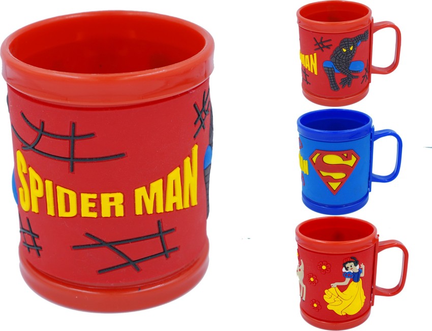 Nihanshi Spider Man Cartoon Character For Kids, Milk Drinking Cup For Kids.  Birthday Return Gifts For Kids Plastic Coffee (200 ml) Plastic Coffee Mug  Price in India - Buy Nihanshi Spider Man