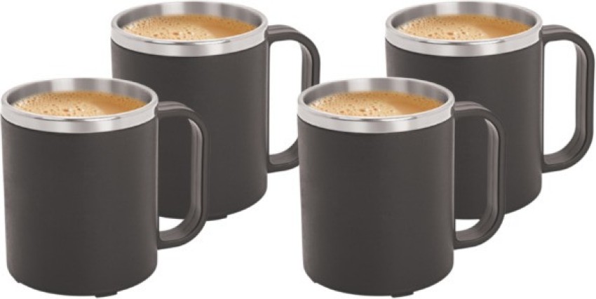 Cappuccino Cups Set of 2 Double Walled Coffee Glasses Lunae 