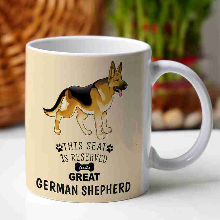 German shepherd on sale coffee mug