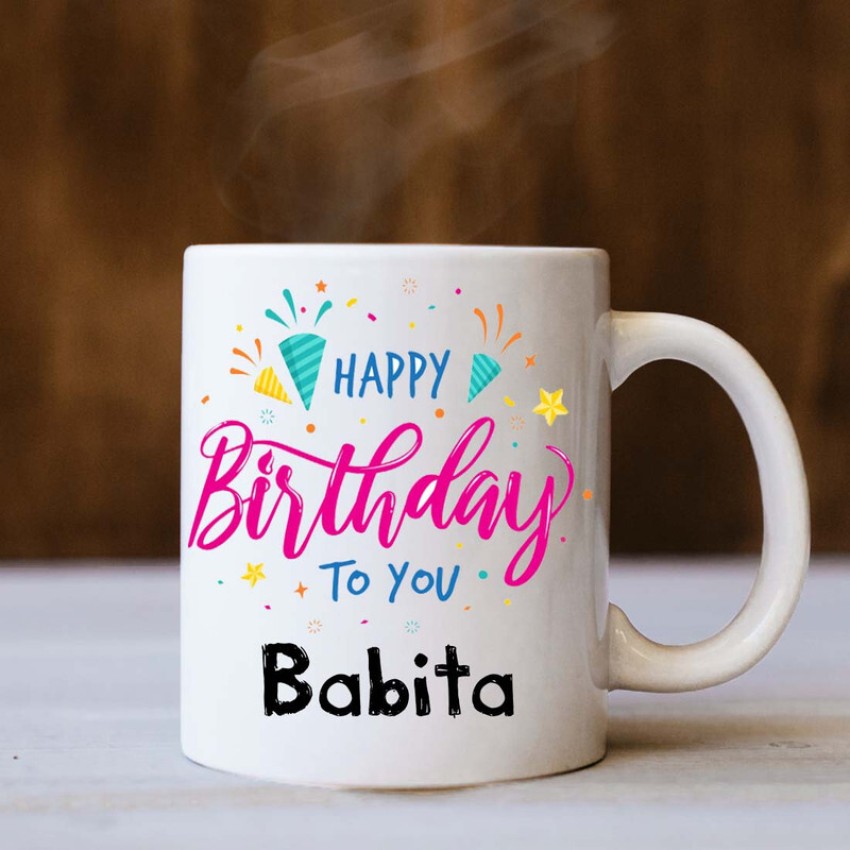❤️ Candles Heart Happy Birthday Cake For Babita