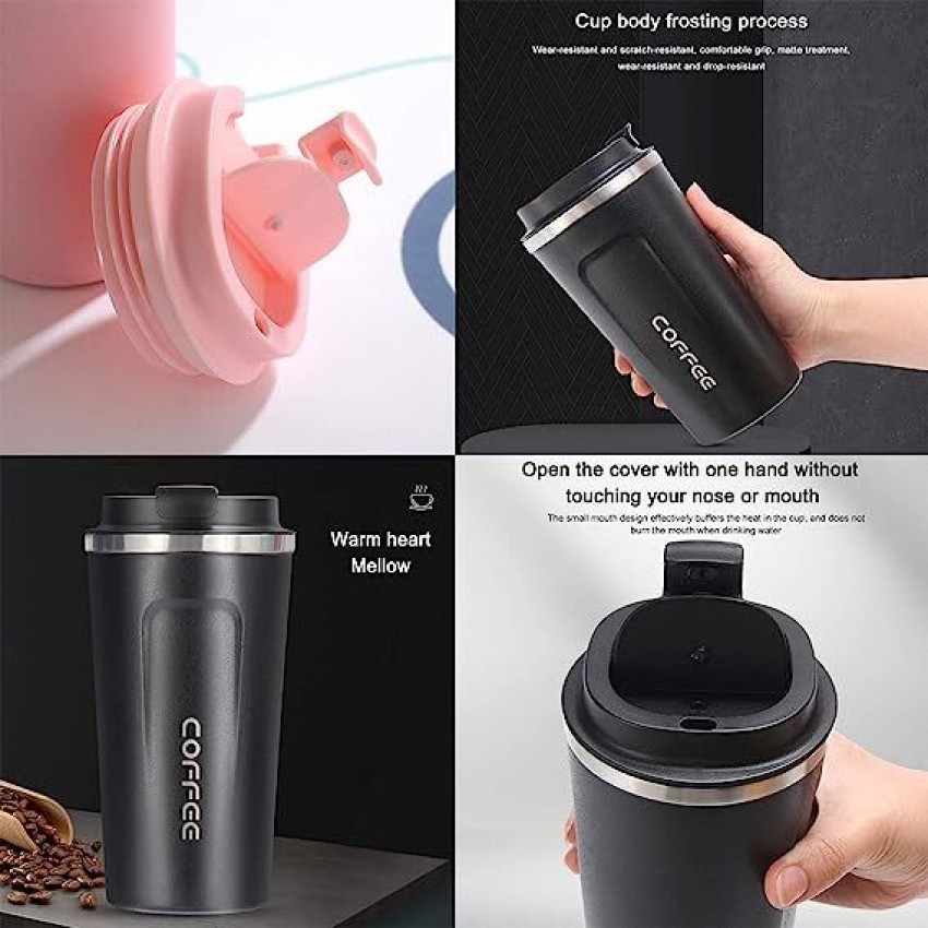 380/510ML Stainless Steel Coffee Mug Leak-Proof Thermos Travel Thermal  Vacuum Flask Insulated Cup Milk Tea Water Bottle