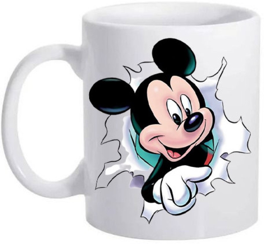 Disney Mickey Mouse 3D Starring Tonight Mickey Mouse Blue Ceramic Coffee  Tea Mug