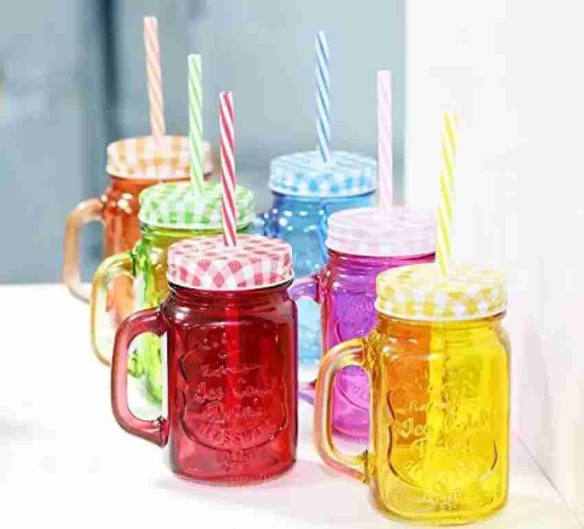 Buy Mason Jar Mug with Lid & Straw 500Ml Online at Best Prices in