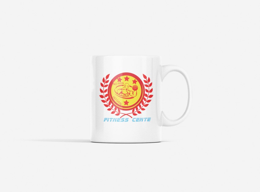 Workout Mug - Gym Mug - No Pain. No Gain. - Gym Coffee Mug White 11oz