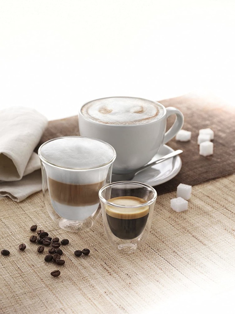 Espresso Shot Glasses, Latte/Cappuccino Cups