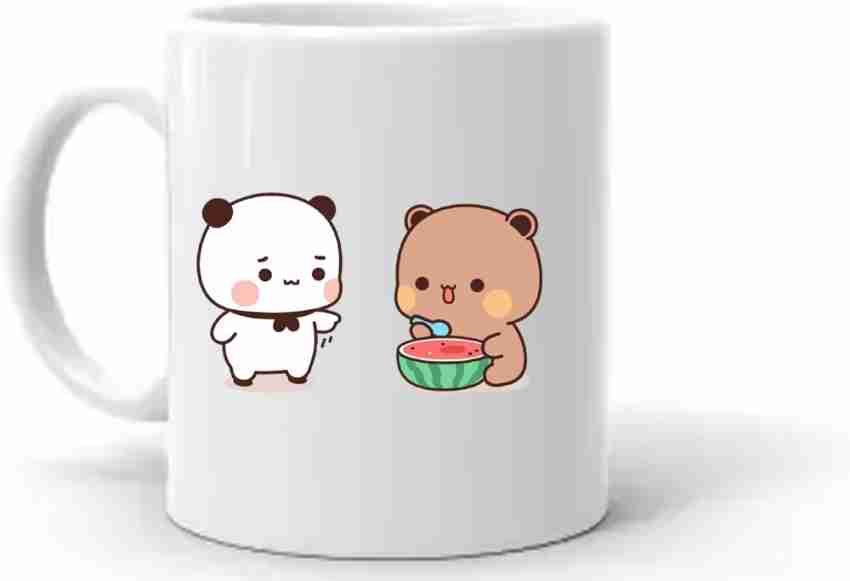 White Ceramic Dudu Bubu Coffee Mug, For Gifting, 325 ml at Rs 249