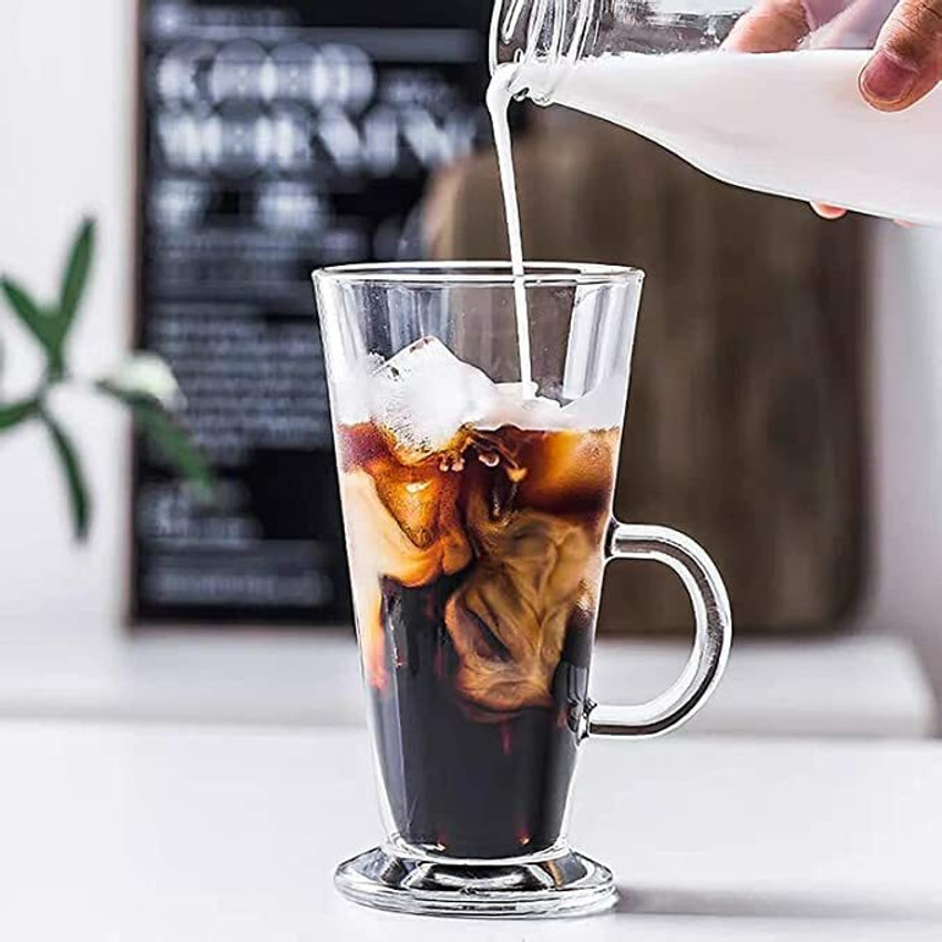Tall coffee glasses store