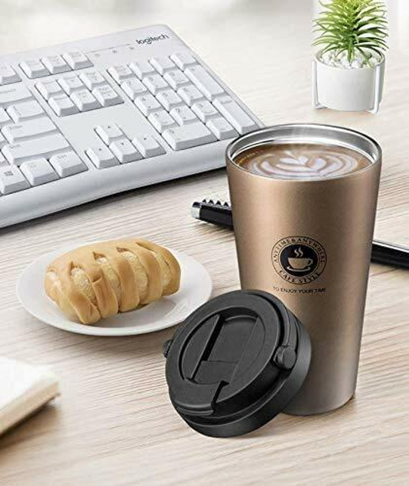 JMALL Insulated Travel Stainless Steel Tea Coffee Flask Thermos