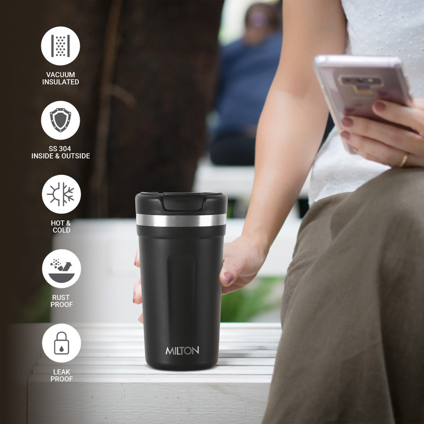 MILTON Corral 450 Thermosteel Insulated Coffee 400 ml Black