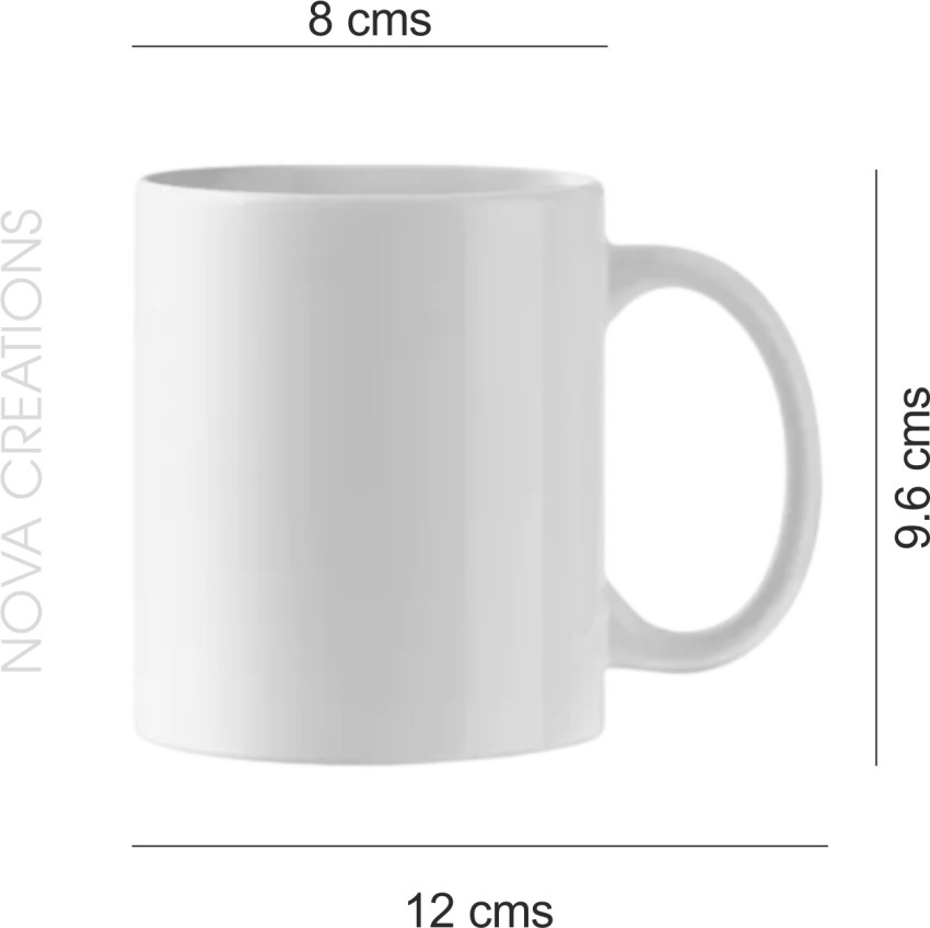 White Ceramic Dudu Bubu Coffee Mug, For Gifting, 325 ml at Rs 249/piece in  Pune