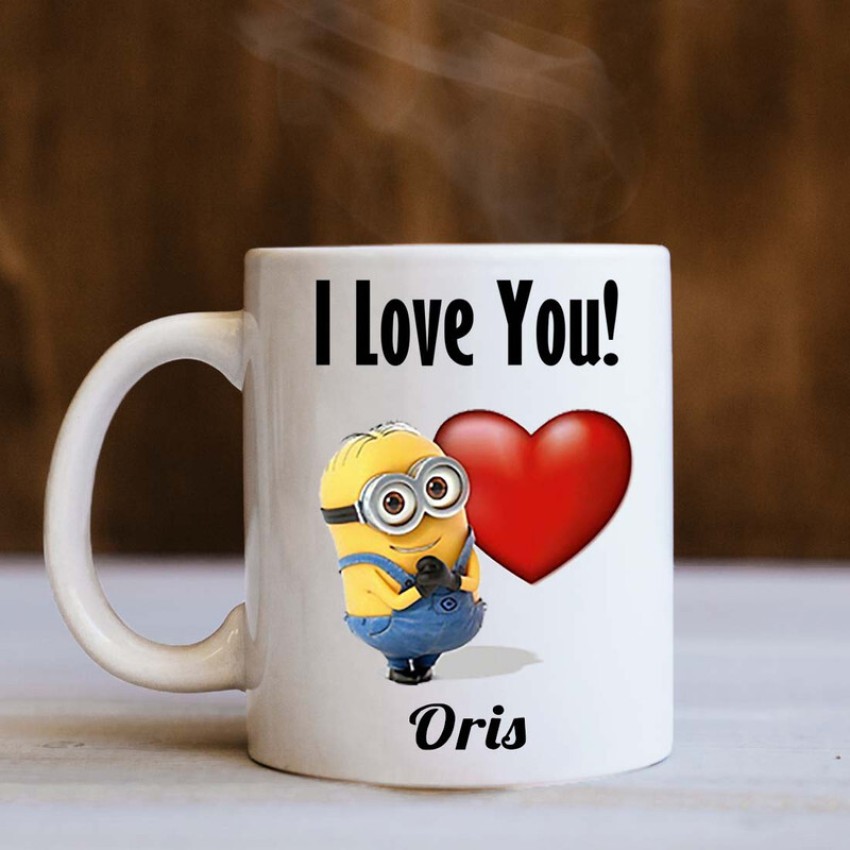 badri creations I Love You Oris Super White Coffee Ceramic Coffee