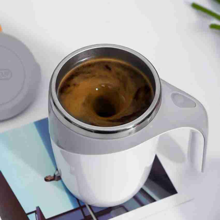 Auto Sterring Coffee mug Stainless Steel Magnetic Mug Cover Milk