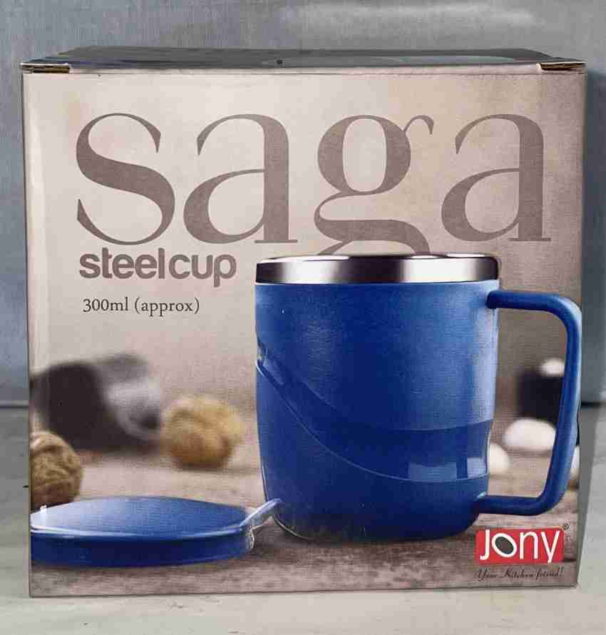 Mix Stainless Steel Cafe Mug Jony, Packaging Type: Box, 300ML at