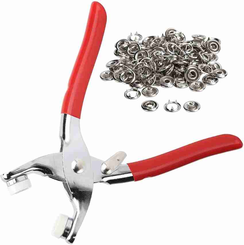 vitzie Grommet Eyelet Setting Pliers Tool for Cloth Press Button Length 6.2 in Multi Utility Plier