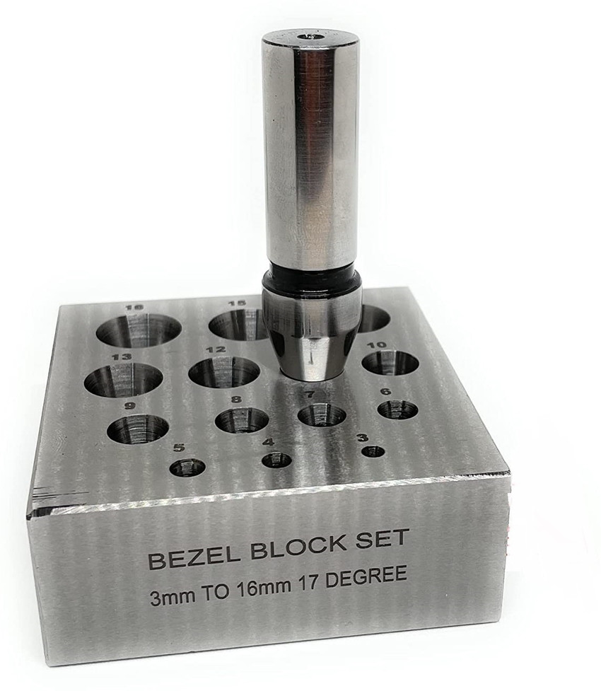 Bezel forming block with punch round online