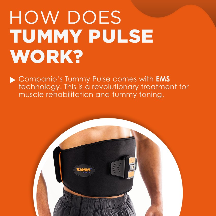 COMPANIO Tummy Pulse, EXO technology, Tummy toning wireless Electrical  Muscle Stimulation Muscle Stimulator Price in India - Buy COMPANIO Tummy  Pulse, EXO technology
