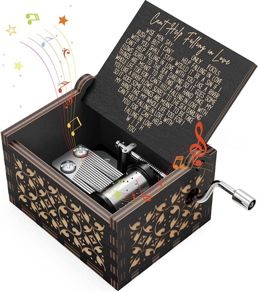 HASTHIP Music Box Can t Help Falling in Love Wooden Music Box