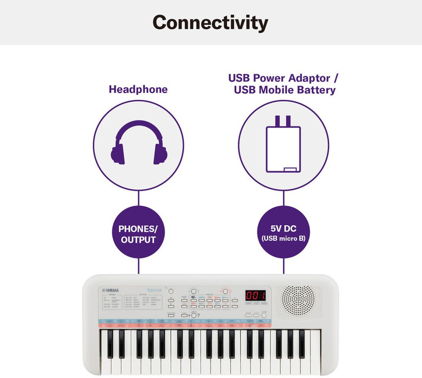 Teclado Yamaha PSS-E30 Mini Branco