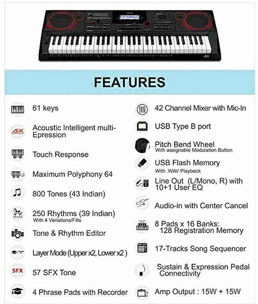 SKT CT X9000IN CASIO CARRY CASE DOUBLE PIPE STAND CT X9000IN SKT CASIO Digital Portable Keyboard Price in India Buy SKT CT X9000IN CASIO CARRY CASE DOUBLE PIPE STAND CT X9000IN
