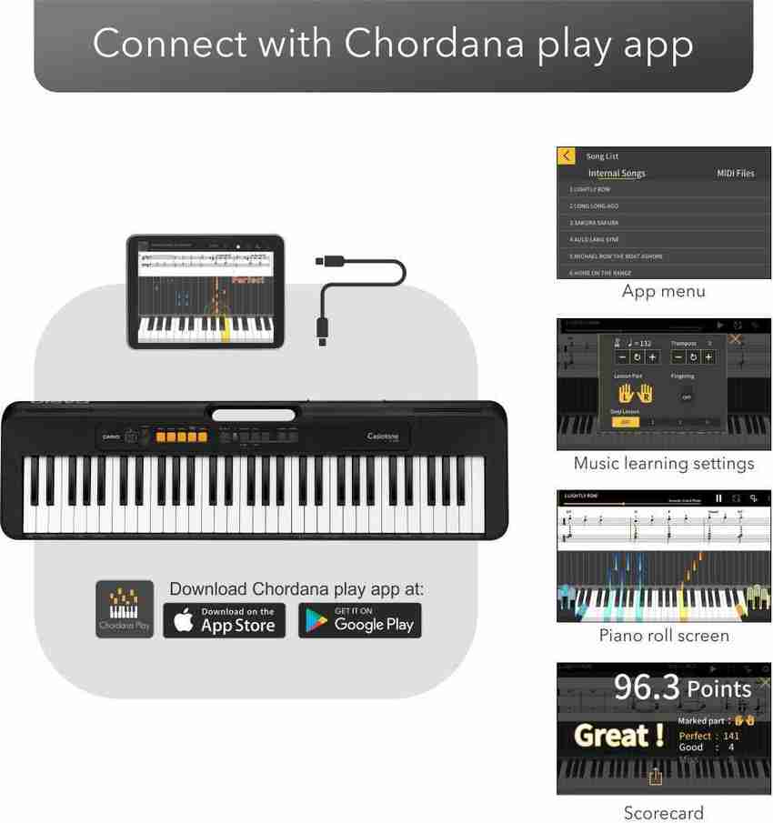 Casio Piano Notes Chordana Play For Piano App Casio Chordana Play