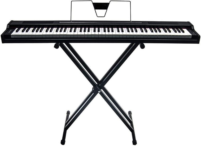 Techtest Piano Stand X Type Adjustable Keyboard Stand Dual Braced