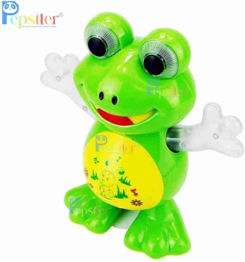 Pepstter Musical and Dancing Frog Toy with Lights Walking Toys