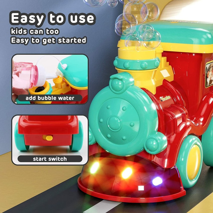 Bubble store blowing train