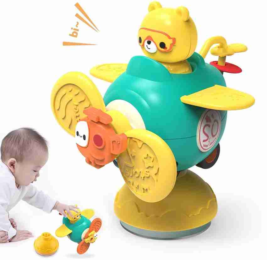 PATPAT Suction Toys for Baby 3 in 1 Baby High Chair Toys with