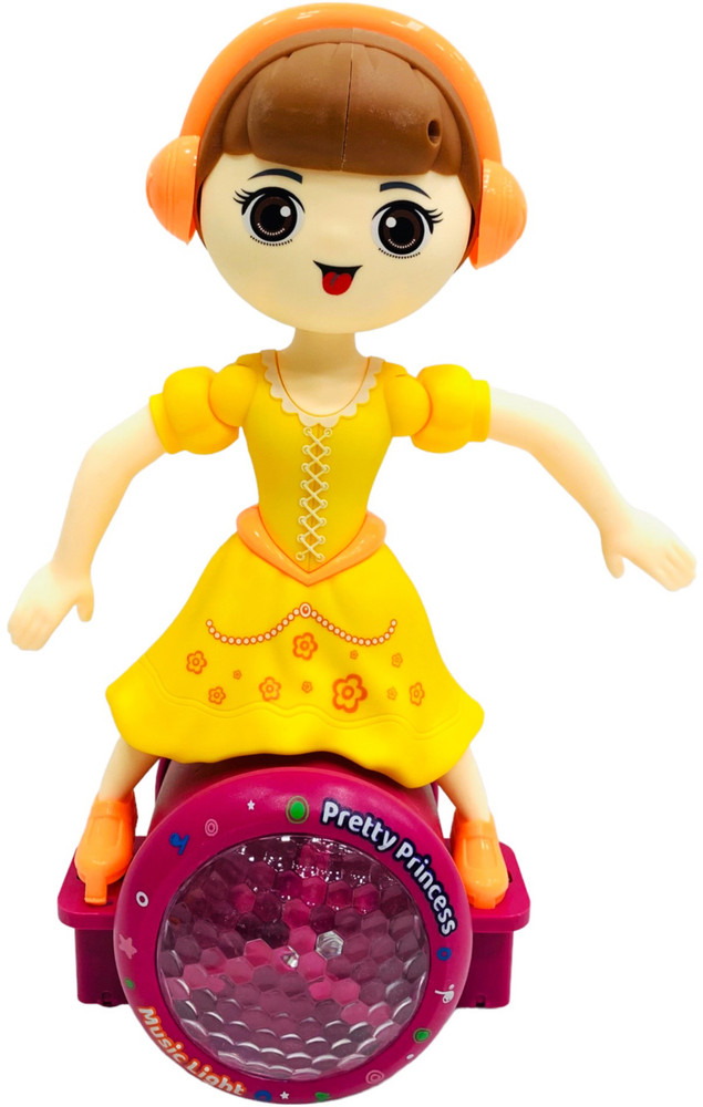 TOY KINGDOM 360 Musical Dancing Doll Girl with Lights Music Toys For Kids 3 Months Up 360 Musical Dancing Doll Girl with Lights Music Toys For Kids 3