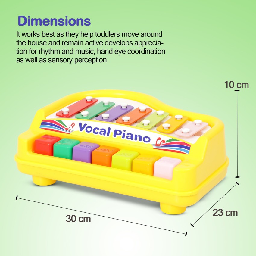 Toddler Piano 2-in-1 Baby Xylophone Toy Sounds Hand-eye