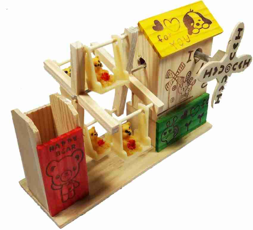 CraftEra Wooden Handmade Musical Jhula With Pen Stand - Wooden Handmade  Musical Jhula With Pen Stand . shop for CraftEra products in India.