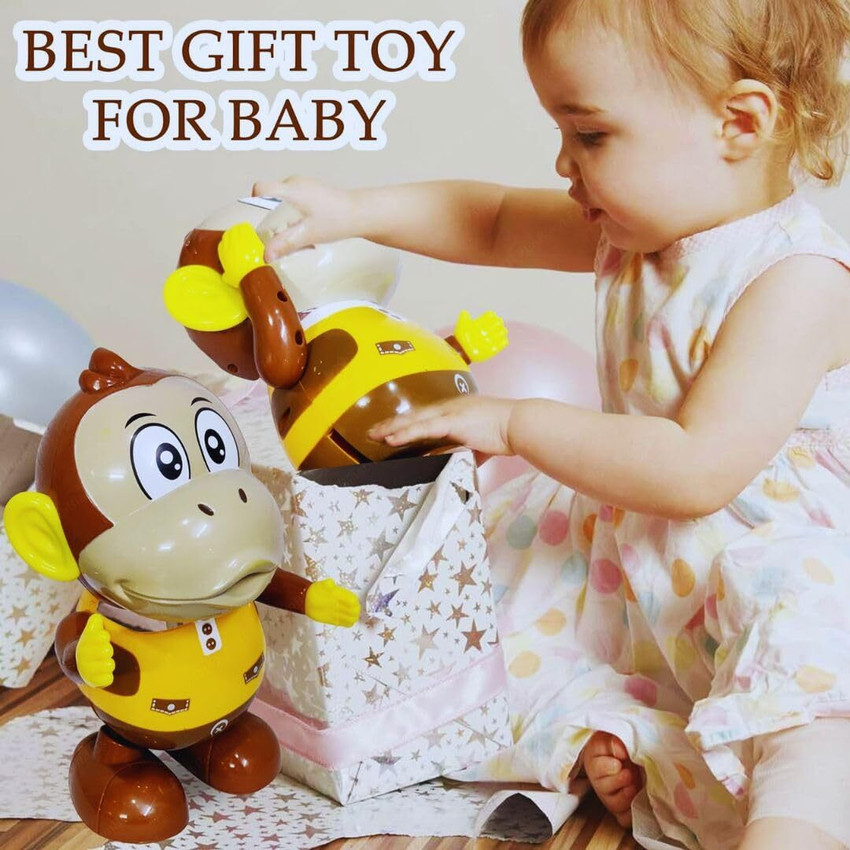 Mallexo Monkey Toys for Baby Kids Swinging and Dancing Musical Toy with Light Music Monkey Toys for Baby Kids Swinging and Dancing Musical Toy with Light Music Buy