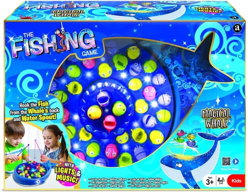 MeToy Fish Catching Game with Sound, Battery Opereted Fishing Game Include  32 Pieces and 4 Pods, Kids Fish Catching Game - Fish Catching Game with  Sound, Battery Opereted Fishing Game Include 32
