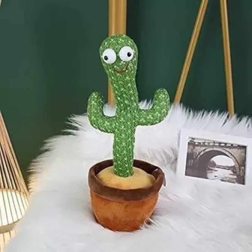 Usb Charge Dancing Cactus Toy, parler Répéter Chanter Sunny Cactus Toy (120  chansons)