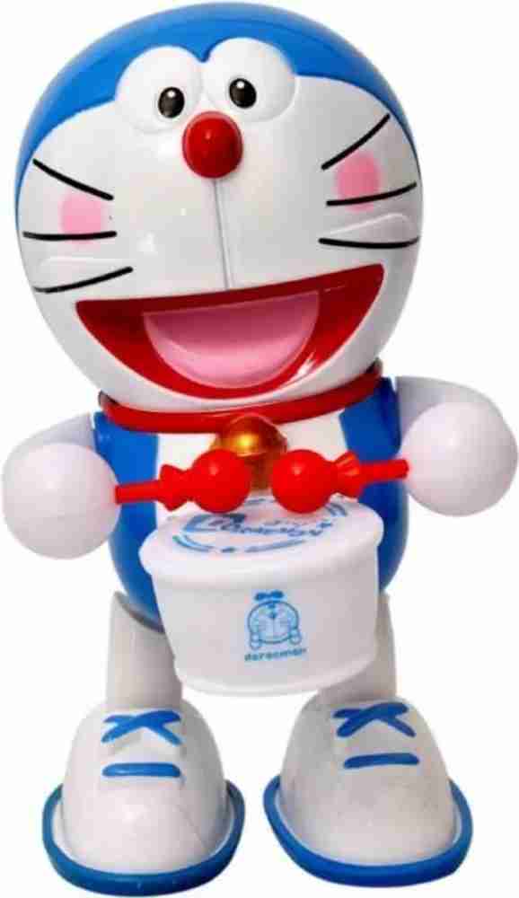 Basha mall WHITE DORAEMON DRUMMER MUSICAL TOY WITH LIGHT WHITE