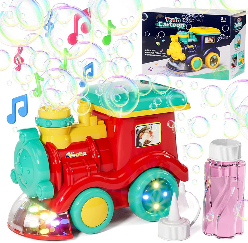 GAZE Running Train Bubble Maker Toy with Music and Colorful Lights gift for kids Running Train Bubble Maker Toy with Music and Colorful Lights gift for kids Buy Train toys