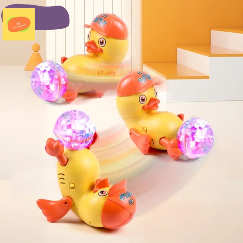 Manvik Enterprises Ball Spining Stunt Dancing Duck Toy With Colorful Lights  & Music - Ball Spining Stunt Dancing Duck Toy With Colorful Lights & Music  . Buy DUCK toys in India. shop